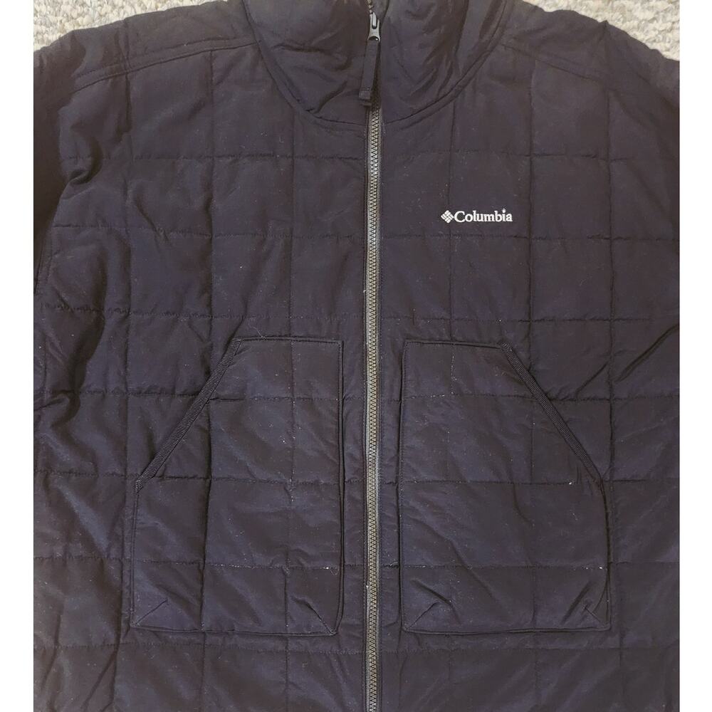 Columbia Women's XL Omni Shield Advance Repellent Black Quilted‎ Jacket - Picture 4 of 9